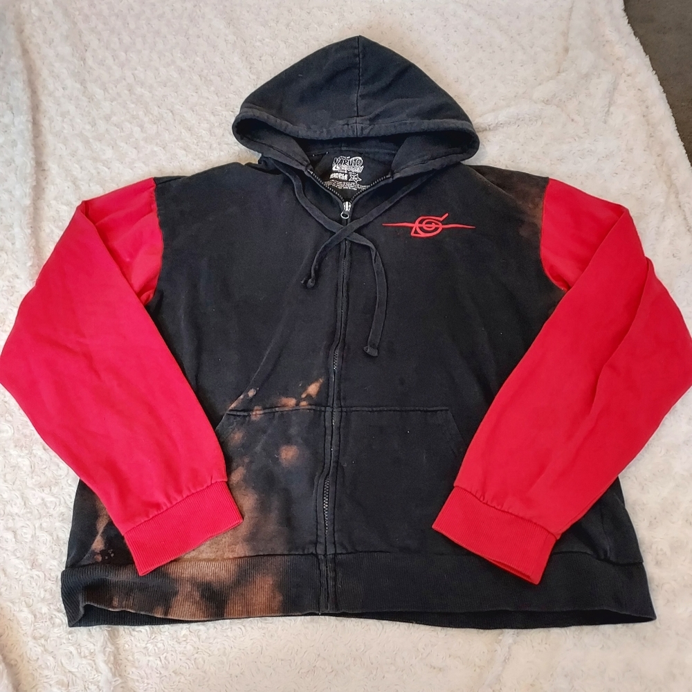 Ripple Junction Naruto Shippuden Thick hooded zip-up sweat jacket Anime - 2XL